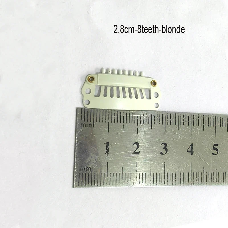 50Pcs Wig Clips Snap Clips - 2.3cm-3.6cm Black & Brown Hair Extension Weft Clips for Wig Styling & Hair Tools