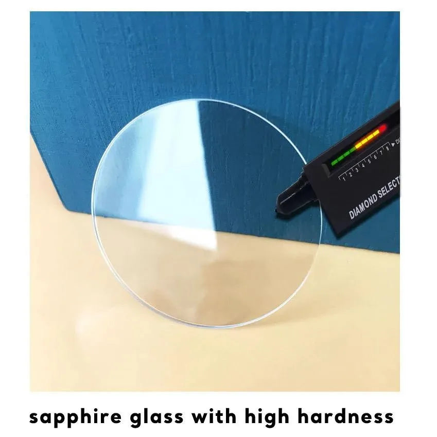 20mm-45mm Round Watch Crystal Glass Lens - 1mm Thickness Flat Replacement Mirror for Smart Watch Wristwatch Repair