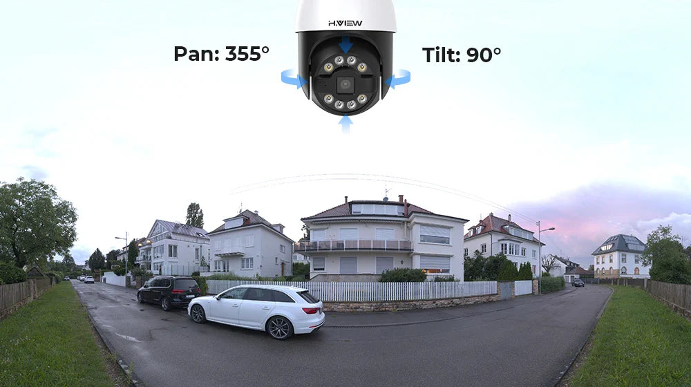 H.View 8CH 5MP Wireless WiFi Security Camera System — CCTV NVR Kit with Indoor/Outdoor Cameras & Two-Way Audio XMEye
