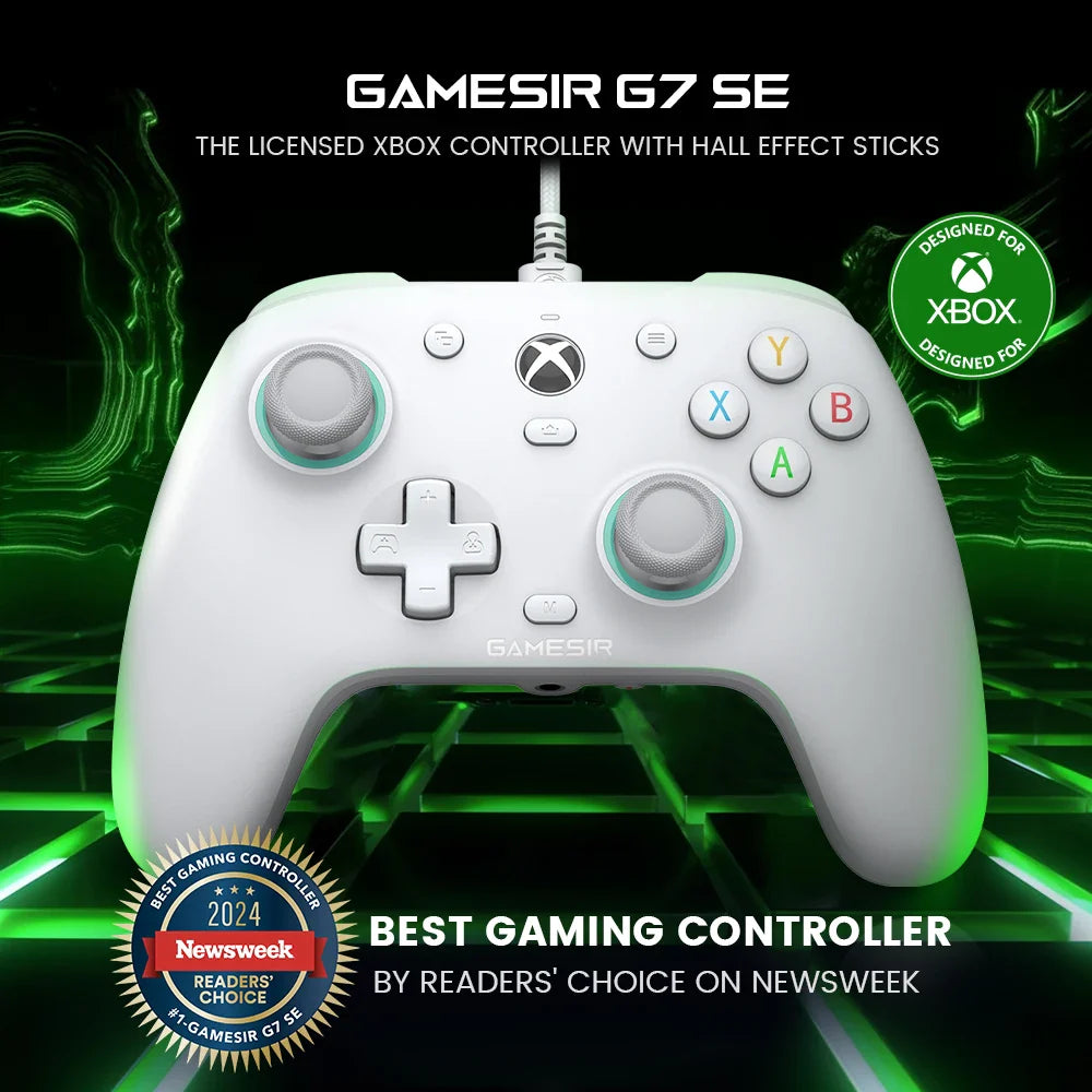 GameSir G7 SE Wired Xbox Controller - Gamepad for Xbox Series X, Series S, Xbox One with Hall Effect Joystick