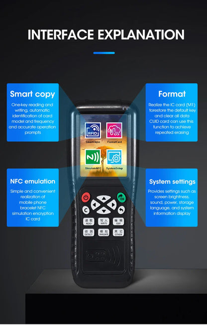 5YOA IX100 RFID Reader & Duplicator – Advanced Programmer, Copier & Writer for 13.56MHz & 125KHz Cards
