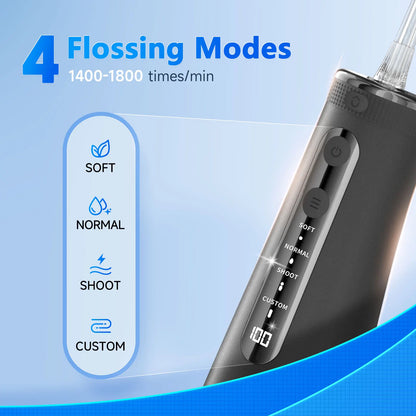 Mornwell F32 Sonic Water Flosser - 260ML Oral Irrigator Dental Teeth Cleaner Whitening Device For Home Care