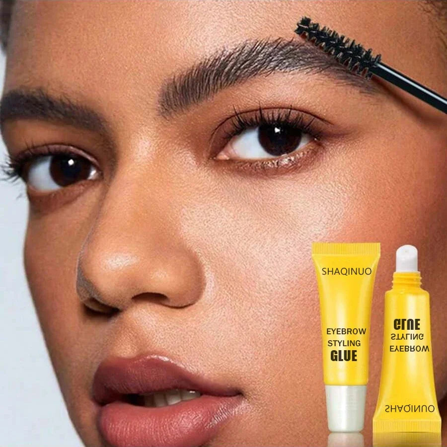 Eyebrow Shaping Gel - Strong Hold Brow Styling Cream with Brush