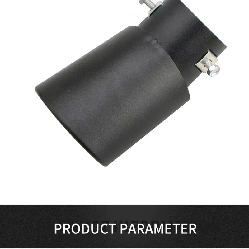 2.5" Stainless Steel Car Exhaust Muffler Tip – Chrome Rear Tail Pipe for Most Cars