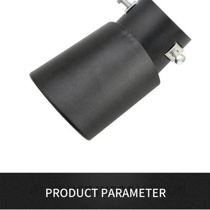 2.5" Stainless Steel Car Exhaust Muffler Tip – Chrome Rear Tail Pipe for Most Cars