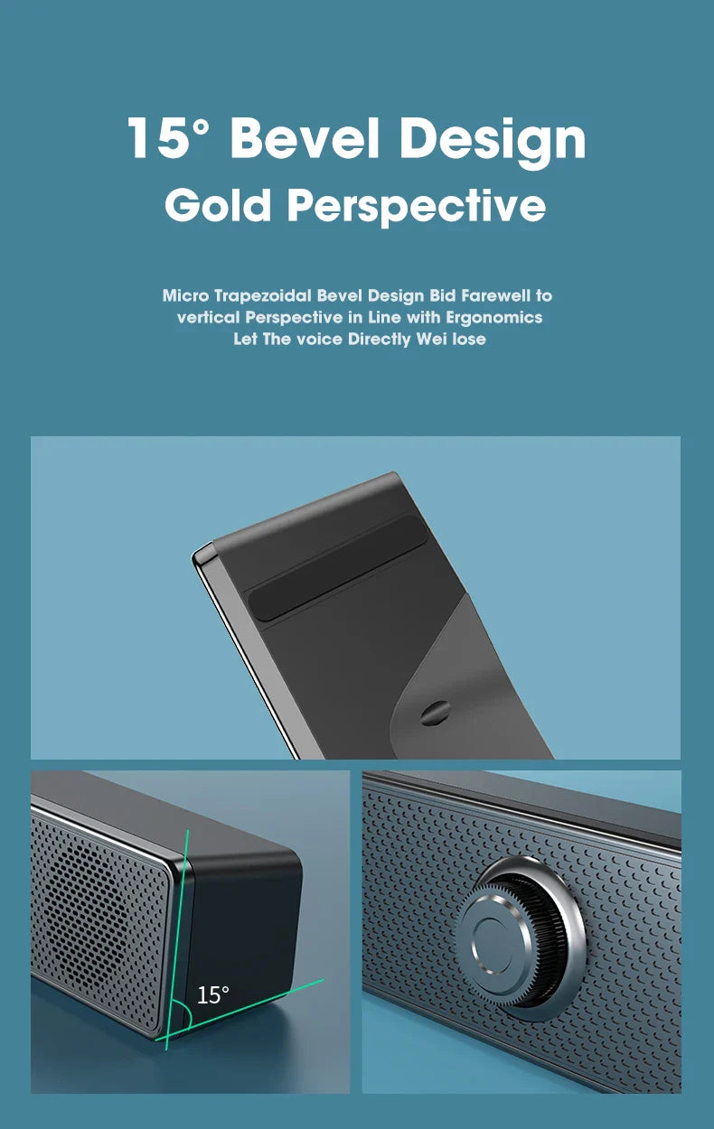High-Quality Desktop Bluetooth & Wired Microphone with Built-in Speaker – Dual-Purpose High-Volume Audio