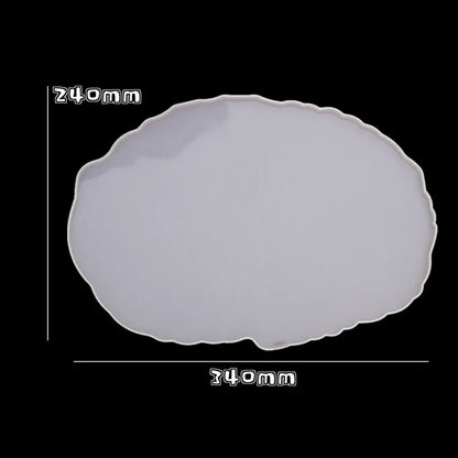 Large Rectangle Resin Tray Silicone Mold - DIY Epoxy Tea Plate Coaster Craft Making Mold