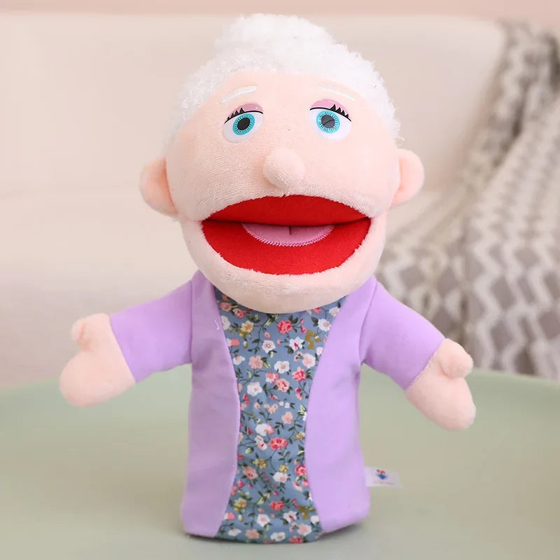 Kids Plush Finger Puppet Toys - 28-33cm Role Play Dolls for Bedtime Stories, Family Games & Creative Fun