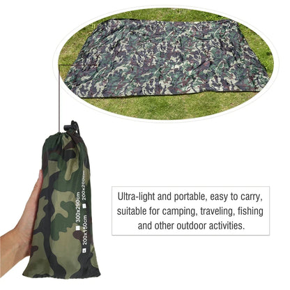 Camouflage Shelter Tarp - Ultralight Outdoor Camping Awning Canopy Waterproof Sunshade Tent Cover