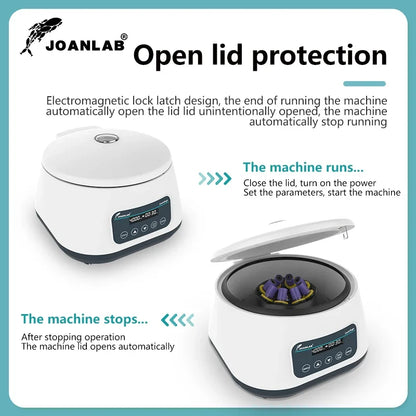JOANLAB Digital PRP Centrifuge Machine - Laboratory Plasma Centrifuge for Blood Tubes & 15ml Tubes 500-4000RPM