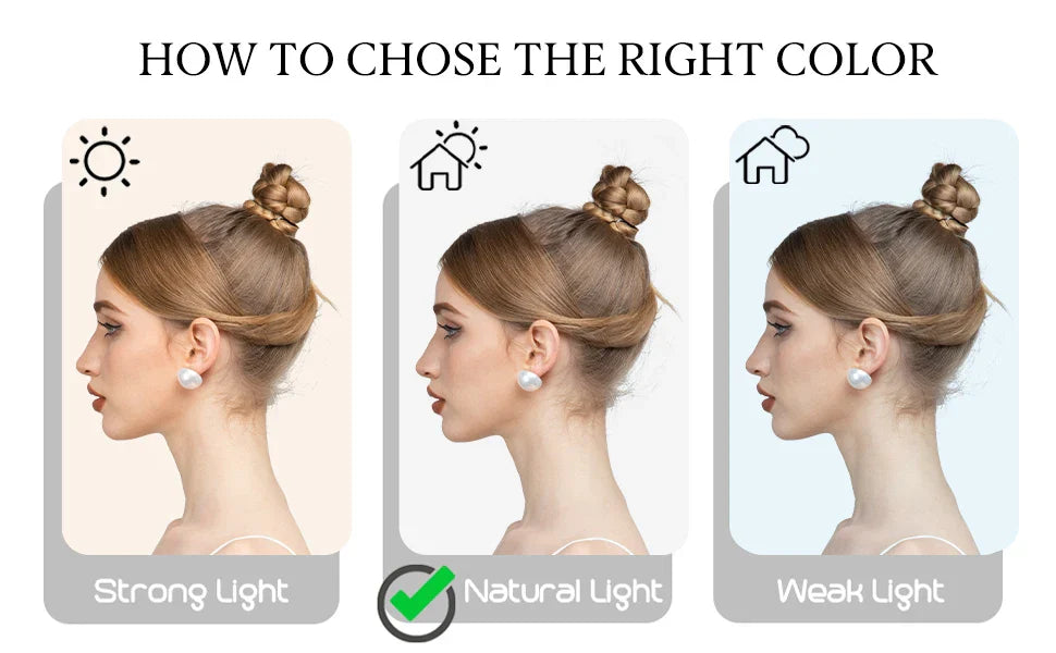 Synthetic Messy Hairpiece Chignon Scrunchie – Blonde & Brown Donut Bun for Women, Elastic Daily Use Hair Extension H9