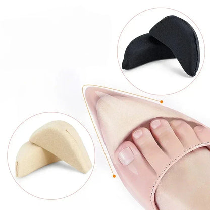 Sponge Forefoot Insert Pads – Pain Relief High Heel Insoles & Shoe Size Reducer (Women’s Filler Protector, Shoe Accessories)