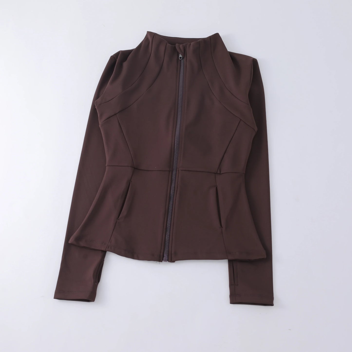 Women’s Sports Windbreaker Jacket — Long Sleeve Workout Top, Running Sweatshirt, Yoga Activewear