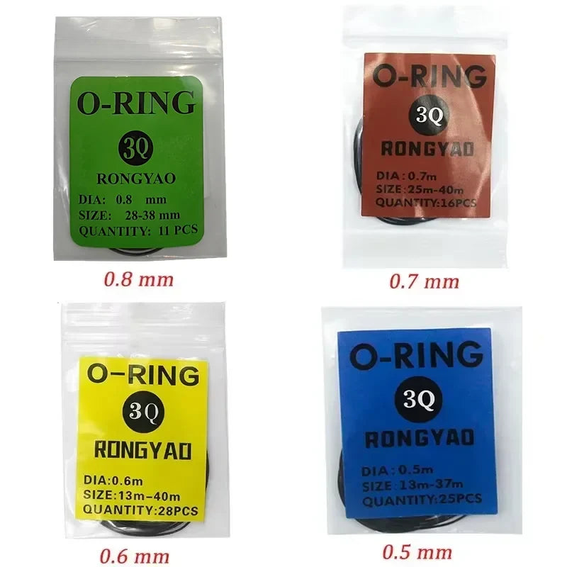 Watch Back O-Ring Gasket - Waterproof Silicone Seal with Grease Lubricant for Watch Crown and Case Repair