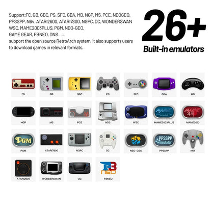 Trimui Smart Pro Handheld Game Console – 4.96'' IPS Screen, Linux System, Joystick, RGB Lighting, Retro Video Game Player