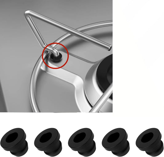 16PCS Rubber Seal Grommet Set – Caravan & Camper Van Accessories for SMEV/Dometic Hob Support, Motorhome & Trailer Replacement Parts