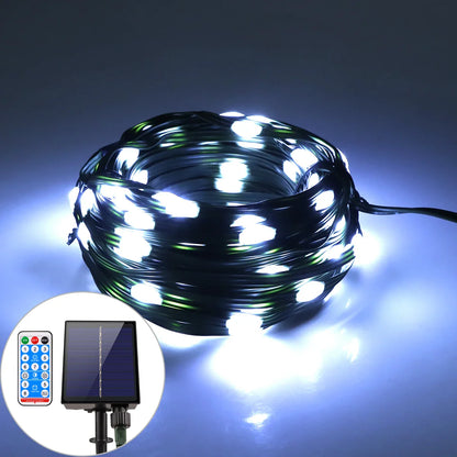 100M Solar LED Fairy String Lights – Waterproof Outdoor Christmas Garland Lights for Garden & Patio Decor