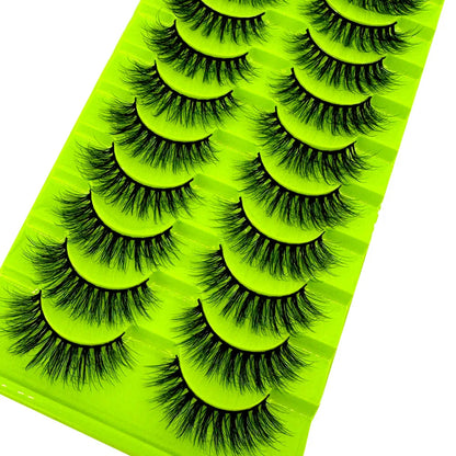 38 Styles 10 Pairs 3D Mink False Eyelashes – Natural Short & Long Fake Lashes Makeup Extension Kit