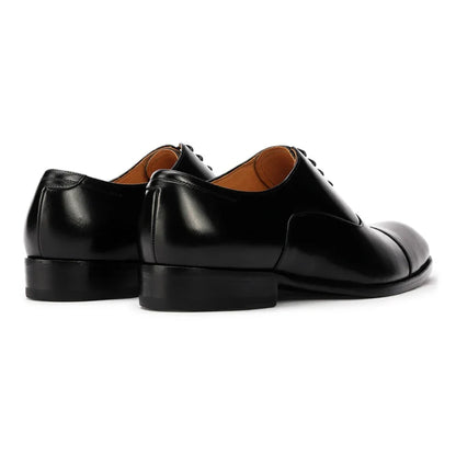 Men’s Handmade Full-Grain Leather Oxford Shoes - Comfortable Classic Business Dress Shoes for Daily Formal Wear