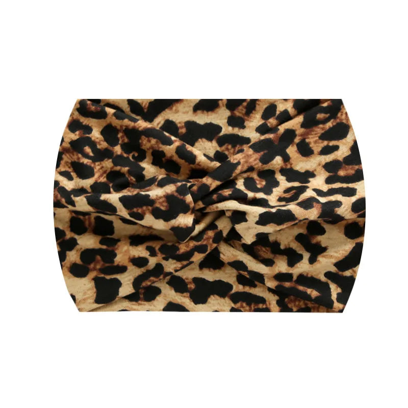 Wide Stretch Printed Sports Headband – 18cm Athletic Sweatband & Hairband