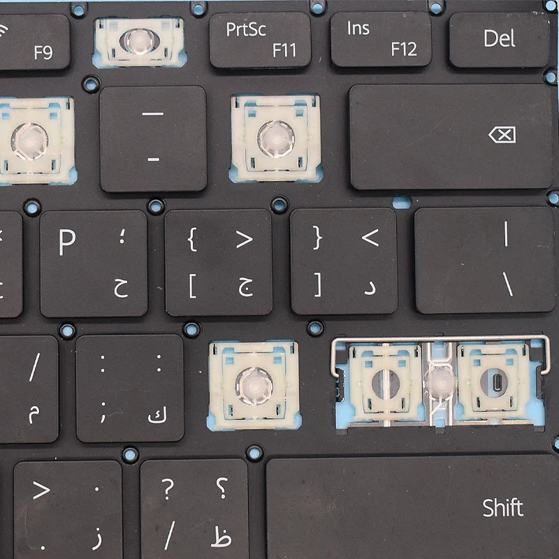 Huawei MateBook & Honor MagicBook Replacement Keyboard Keycaps - RU/US Layout Key Cap for D14, D15, X Pro & More