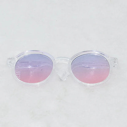 6.5cm Transparent Plastic Glasses for BJD Dolls, Labubu, MSD, SD, EXO - Sunglasses for 1/8, 1/6, 1/3, 1/4 Plush Dolls