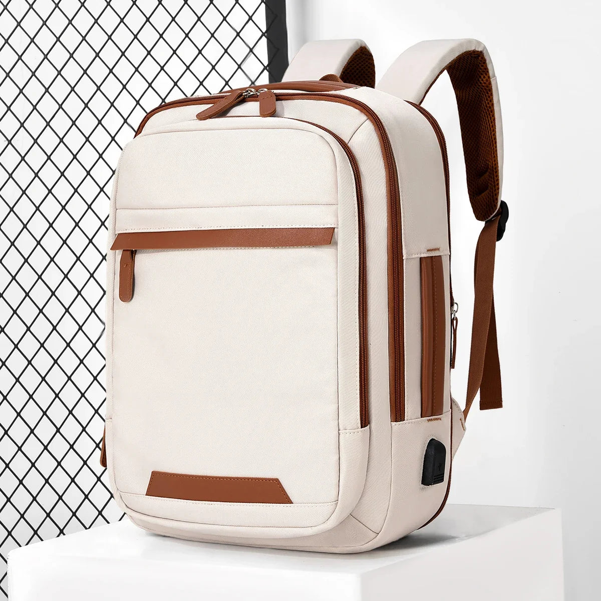 USB Rechargeable Laptop Backpack - Waterproof Large Capacity Unisex School & Travel Bag