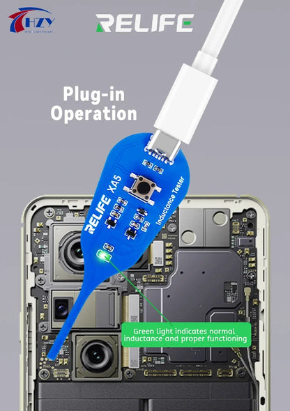 RELIFE XA5 Inductance Tester - Non-Contact Electromagnetic Fault Detection Tool for PCB & Phone Repair