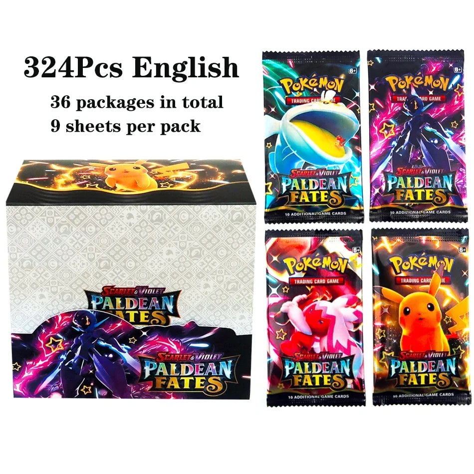 324pcs Pokemon TCG Booster Box - Sword & Shield Fusion Strike Trading Card Packs Display Set with 36 Booster Packs
