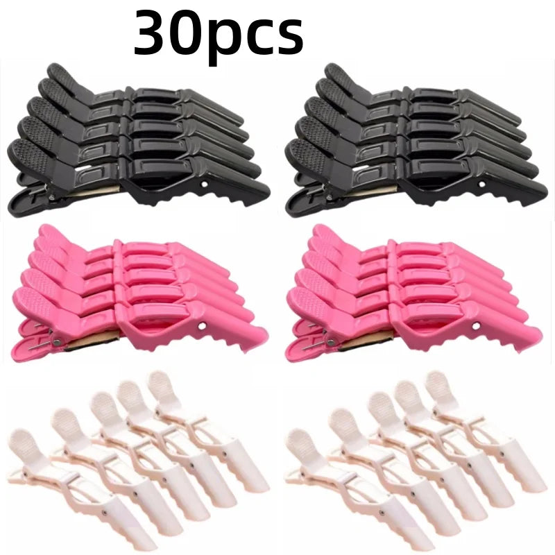 Alligator Hair Clips Set - 5-30pcs Non Slip Plastic Hair Clamps For Women Men Hairdressing Styling Accessories