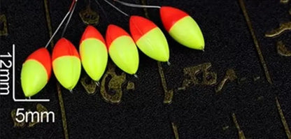120pcs Oval Fishing Float Beads - Seven Star Bobber Rig Making Beans for Carp Fishing
