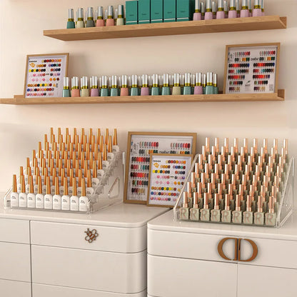 Multi-Layer Acrylic Nail Polish Display Rack – 3/4/5/6/7 Tier Transparent Organizer