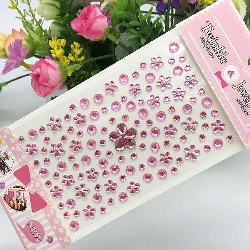 Glitter Face Rhinestone Stickers - Kids Eye & Face Diamond Jewels for Festival Makeup, Parties & Creative Looks