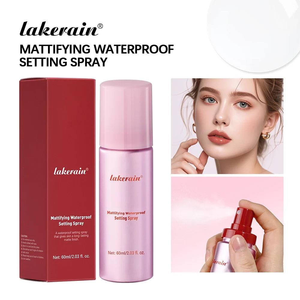 Mattifying Makeup Setting Spray - Waterproof Oil Control Matte Finish Face Fixer