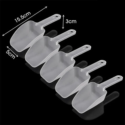5/10PCS Plastic Ice & Food Scoops — Kitchen Measuring Shovels for Flour, Candy, Ice Cream, and Party Use