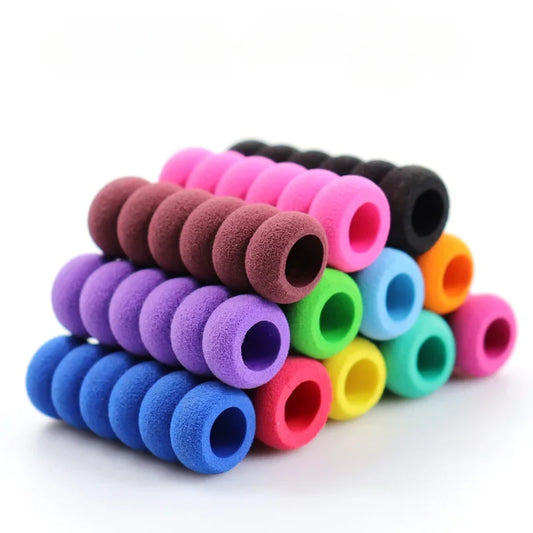 30pcs Pencil Grips - Soft Sponge Anti-Slip Finger Guards for Kids Handwriting Training Diamond Painting Pen Holders