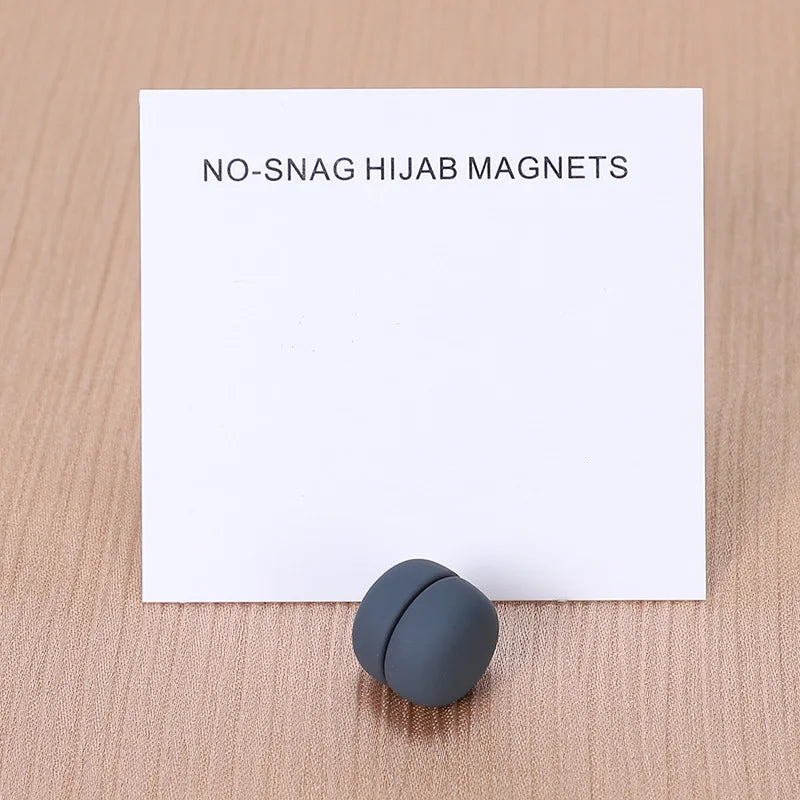 WLP Magnetic Hijab Clips - Solid Color Round Strong Magnet Pins for Silk Scarves Shawls Turban Accessories