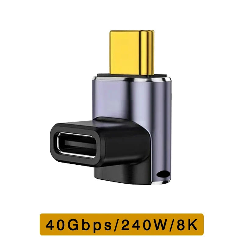 UGOURD USB4 Type C Adapter - 40Gbps Thunderbolt 3/4 Male to Female OTG Extension Converter for Laptop
