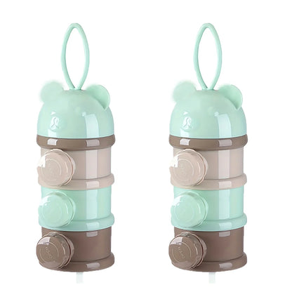 Large Capacity Baby Formula Container - Portable Stackable Milk Powder Dispenser with Strap & Snack Storage Box