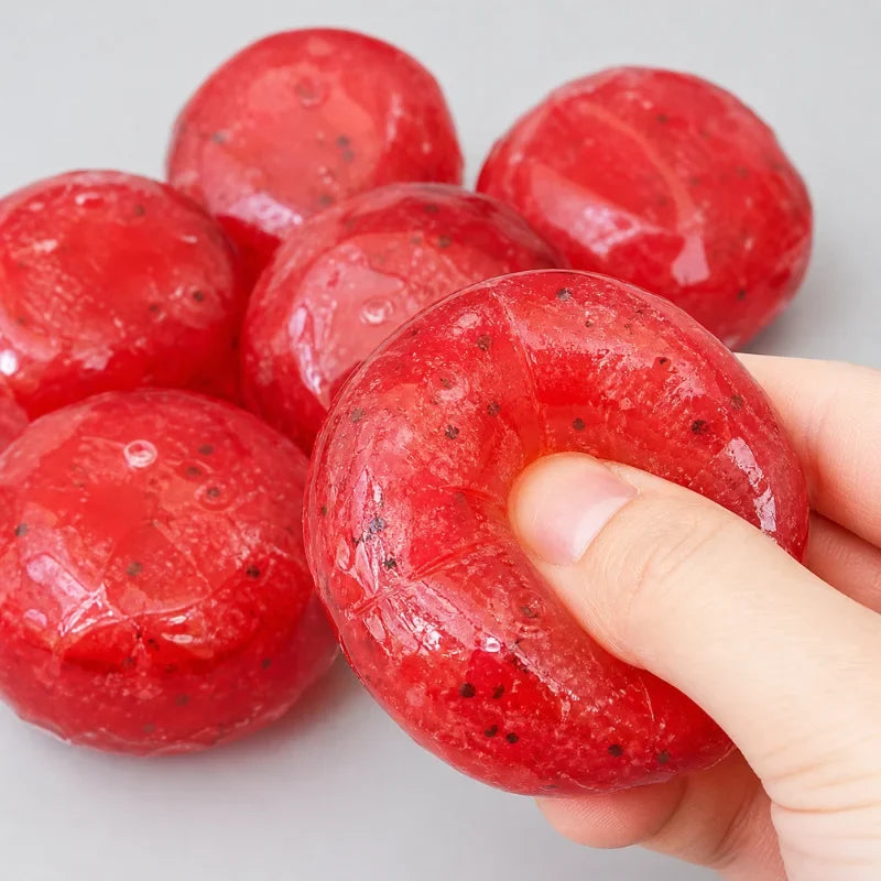 Handmade Watermelon Slushy Squishy Toy - Soft Slow-Rise Stress Relief Squeeze Gift