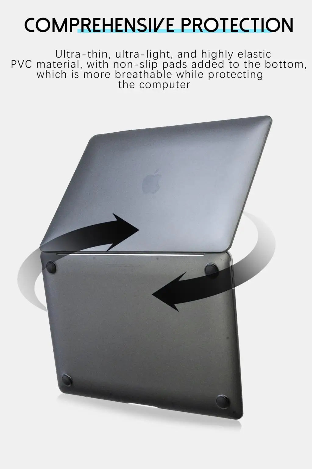 2024 Soft Cover for MacBook Air M2/MacBook Pro 13/14 – 13.6" & 15" Laptop Case, Fits M1/M3 Models