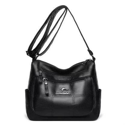 Luxury Women’s Leather Handbag – Large Capacity Shoulder & Crossbody Designer Bag