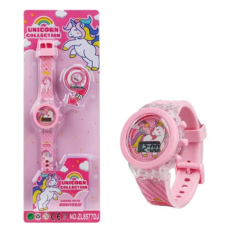 Flash Frozen Mickey Kids Watch - Cartoon Digital Wristwatch for Girls and Boys School Gifts