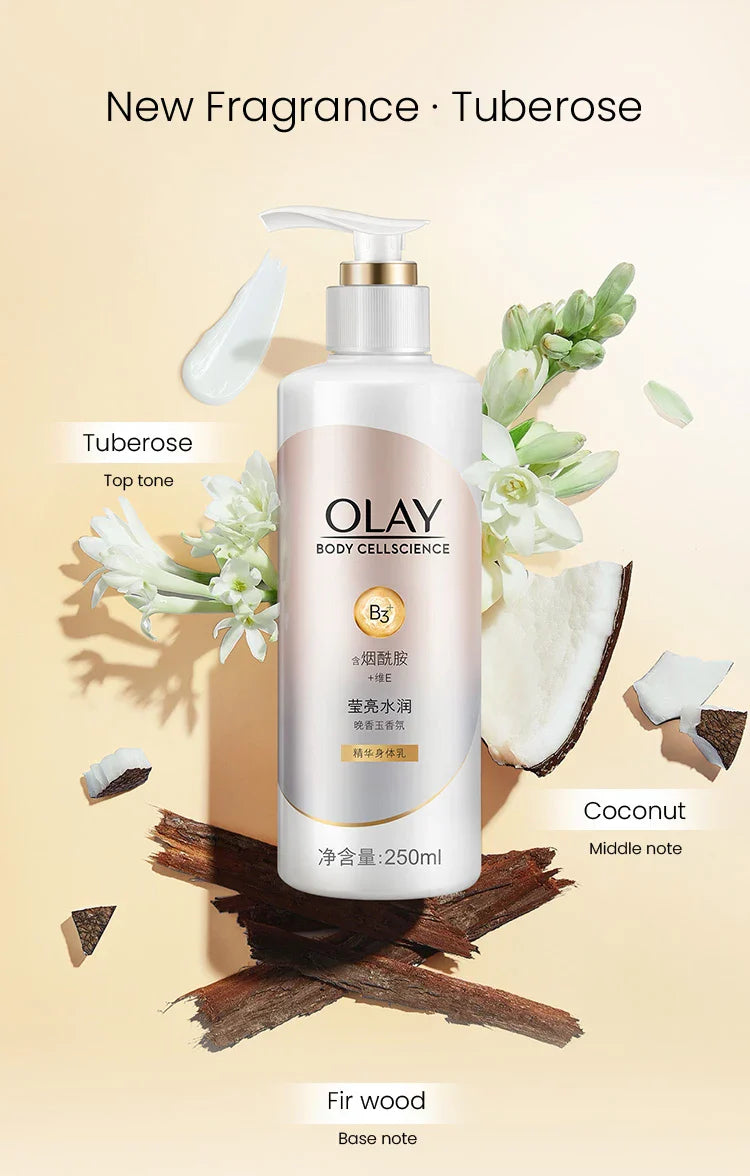 OLAY Body Lotion B3+ Niacinamide – Nourishing, Hydrating, Firming & Brightening Body Cream, Olay Body Cellscience