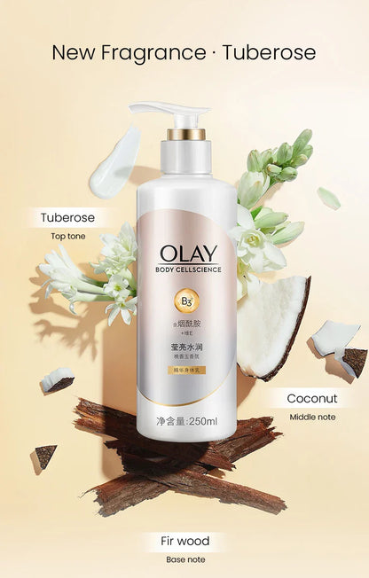 OLAY Body Lotion B3+ Niacinamide – Nourishing, Hydrating, Firming & Brightening Body Cream, Olay Body Cellscience