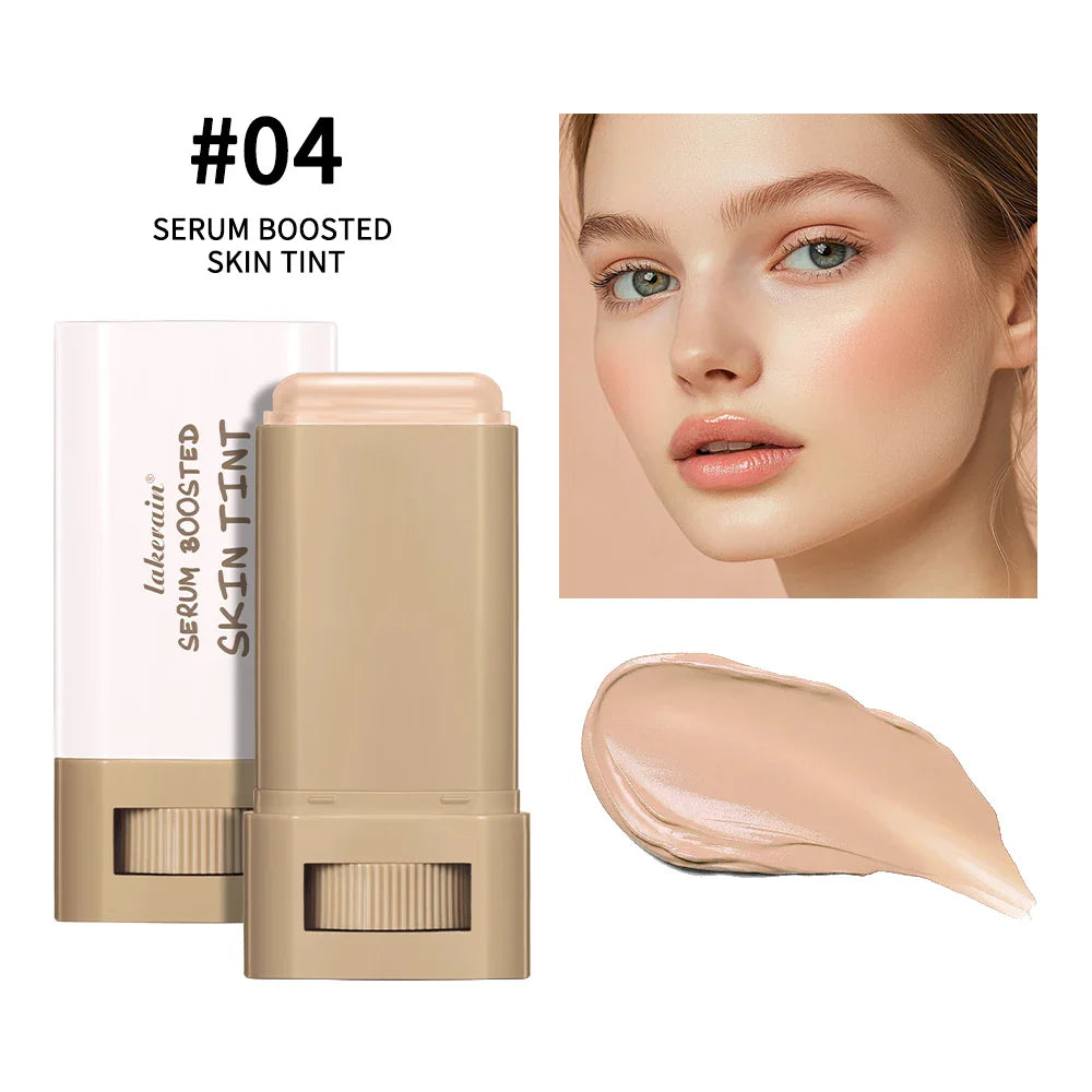 Waterproof Skin Tint Stick – Nourishing Tinted Foundation & Contour Balm for Face Makeup