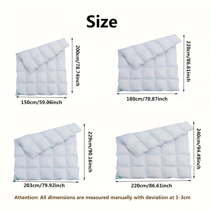 Hotel Style Winter Comforter – Soft, Fluffy & Breathable Quilt Blanket, Lightweight & Warm, Queen/King 220x240cm