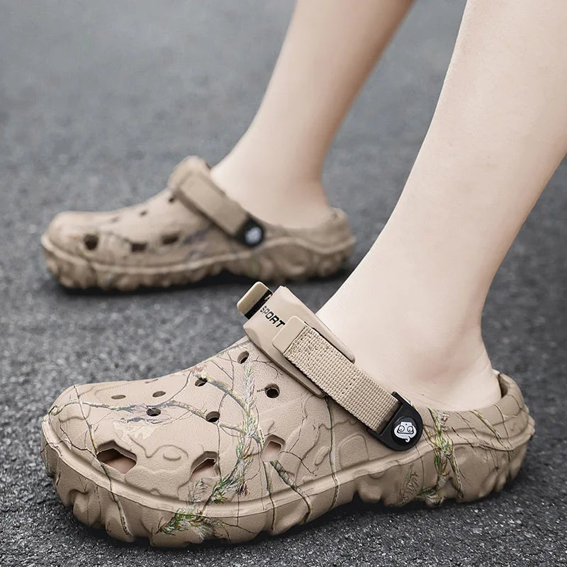 2024 Summer Men’s Sandals – Comfortable Lightweight Non-Slip Flip Flops for Home & Garden