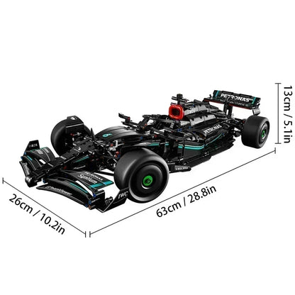 F1 W14 E Technic 1432+ Pcs 1:8 Sports Car Building Blocks – Compatible with 42141, DIY Model, Birthday Gift