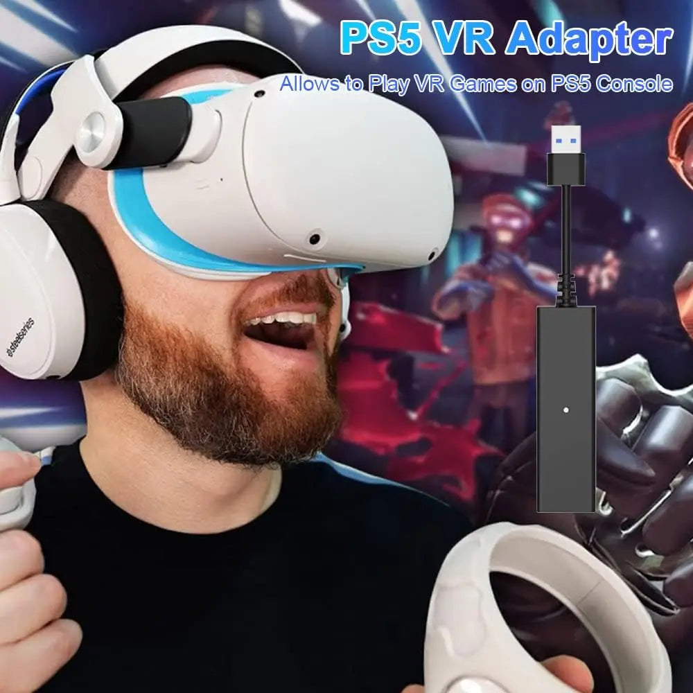 PS VR Mini Camera Adapter Cable – PS4 PSVR to PS5 Converter for PlayStation VR Compatibility Setup